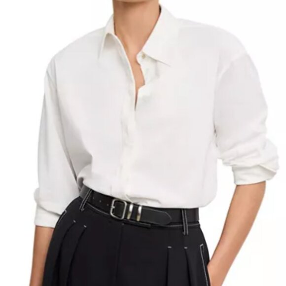 MM LaFleur Filomina Friday Shirt - Knit Poplin - Lg - NWT! - Picture 4 of 5